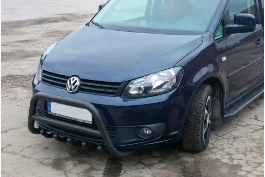 Volkswagen Caddy 2010-2015 Frontbügel WT003 Schwarz Edelstahl Image