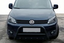Volkswagen Caddy 2015-2020 Frontbügel WT003 Schwarz Edelstahl Foto 1