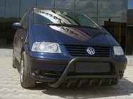 Volkswagen Sharan 1995-2010 Frontbügel WT003 Schwarz Edelstahl Foto 1