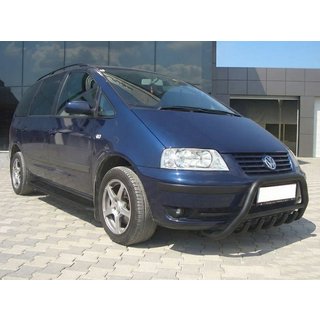 Frontbügel WT003 Schwarz Edelstahl Volkswagen Sharan 1995-2010 Foto 3