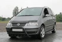 Volkswagen Sharan 1995-2010 Frontbügel WT004 Schwarz (Edelstahl) Foto 3
