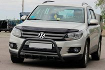 Volkswagen Tiguan 2007-2016 Frontbügel WT003 Schwarz Edelstahl Foto 2