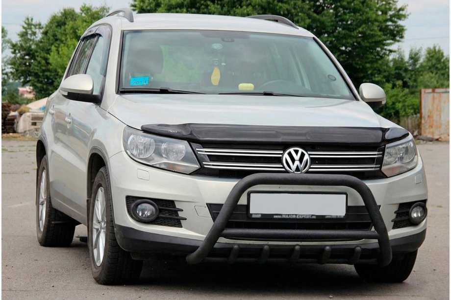 Volkswagen Tiguan 2007-2016 Frontbügel WT003 Schwarz Edelstahl Image