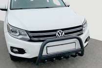 Volkswagen Tiguan 2007-2016 Frontbügel WT004 Schwarz (Edelstahl) Foto 3