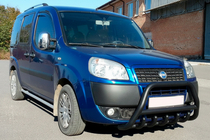 Fiat Doblo I 2005-2010 Frontbügel WT003 Schwarz Edelstahl Foto 1