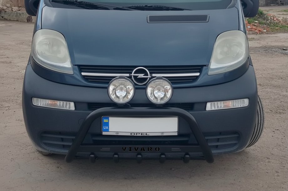 Opel Vivaro 2001–2015 Frontbügel WT004 Schwarz (Edelstahl) Image