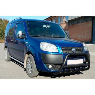 Frontbügel WT003 Schwarz Edelstahl Fiat Doblo I 2001-2005 Foto 1