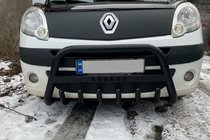 Renault Kangoo 2008–2020 Frontbügel WT004 Schwarz (Edelstahl) Foto 1