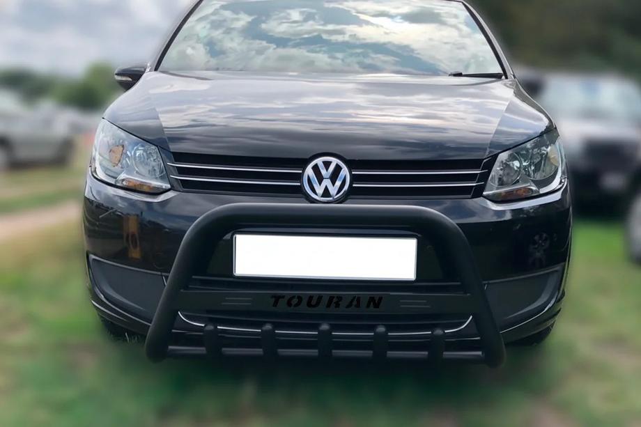 Volkswagen Touran 2010-2015 Frontbügel WT004 Schwarz (Edelstahl) Image