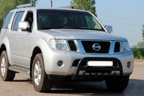 Nissan Navara 2006-2015 Frontbügel WT008 Schwarz (Edelstahl) Foto 3