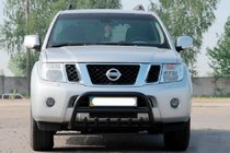 Nissan Navara 2006-2015 Frontbügel WT008 Schwarz (Edelstahl) Foto 2