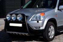 Honda CRV 2001-2006 Frontbügel WT018 Schwarz (Edelstahl) Foto 2