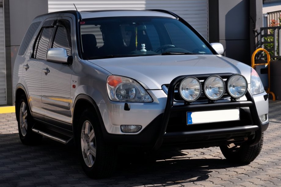 Honda CRV 2001-2006 Frontbügel WT018 Schwarz (Edelstahl) Image