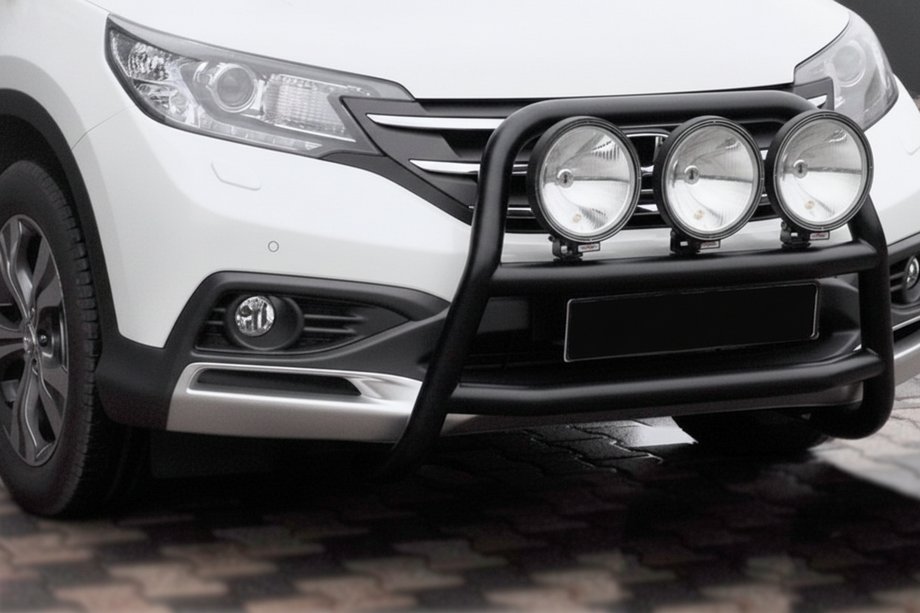 Honda CRV 2012-2016 Frontschutz WT018 Schwarz (Edelstahl) Image
