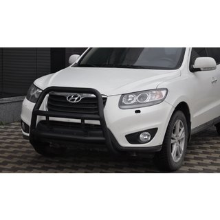 Frontbügel WT018 Schwarz (Edelstahl) Hyundai Santa Fe 2 2006-2012 Foto 1
