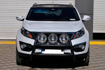 Kia Sportage 2010-2015 Frontbügel WT018 Schwarz (Edelstahl) Foto 1