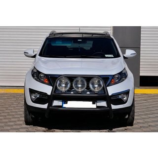 Frontbügel WT018 Schwarz (Edelstahl) Kia Sportage 2010-2015 Foto 1