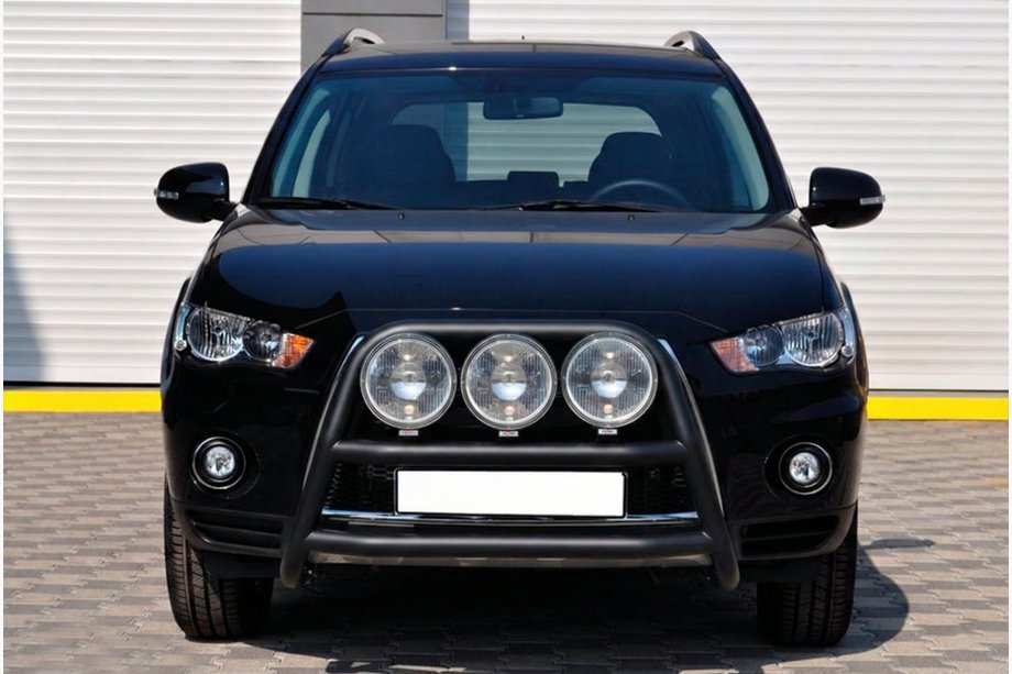 Mitsubishi Outlander 2006-2012 Frontbügel WT018 Schwarz (Edelstahl) Image