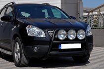 Nissan Qashqai 2007-2010 Frontbügel WT018 Schwarz (Edelstahl) Foto 2