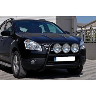 Frontbügel WT018 Schwarz (Edelstahl) Nissan Qashqai 2007-2010 Foto 2