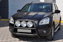 Nissan Qashqai 2010-2014 Frontbügel WT018 Schwarz (Edelstahl) Foto 2