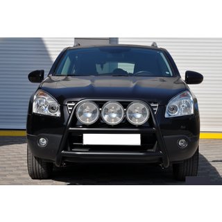 Frontbügel WT018 Schwarz (Edelstahl) Nissan Qashqai 2010-2014 Foto 1