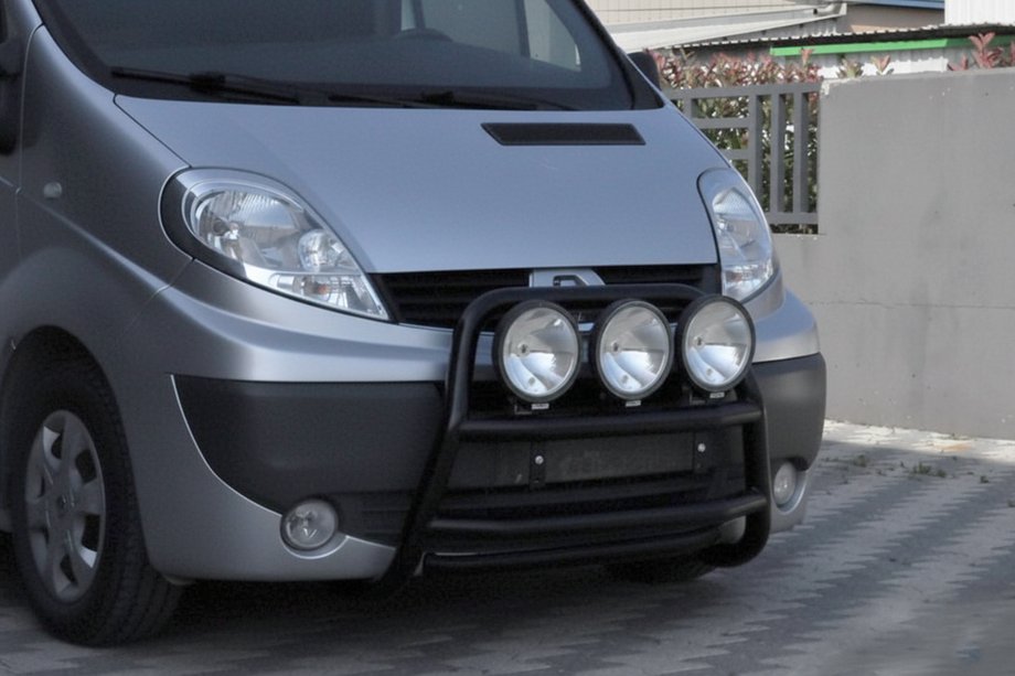 Renault Trafic 2001–2015 Frontbügel WT018 Schwarz (Edelstahl) Image
