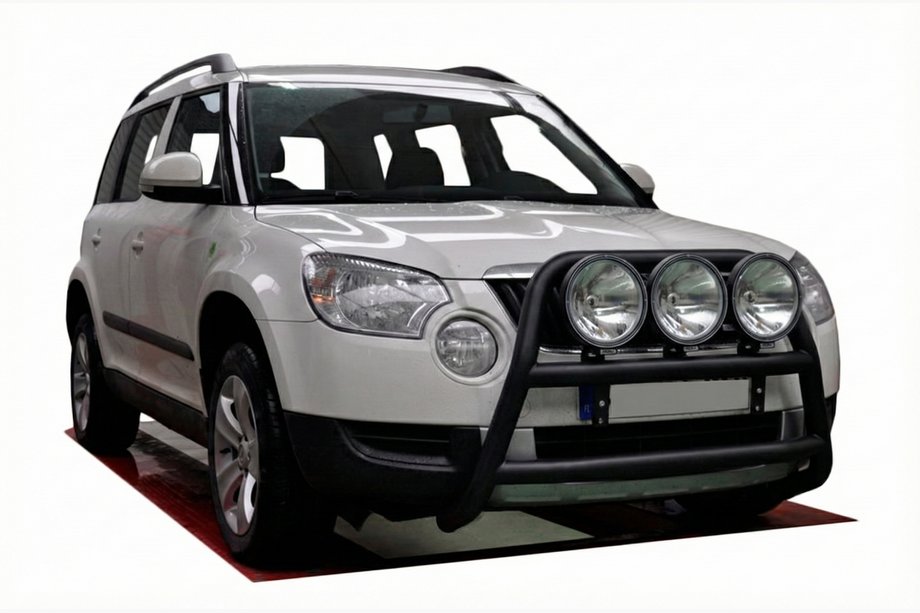 Skoda Yeti 2009-2017 Frontbügel WT018 Schwarz (Edelstahl) Image