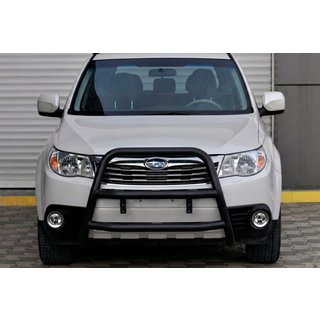 Frontbügel WT018 Schwarz (Edelstahl) Subaru Forester 2008-2013 Foto 3
