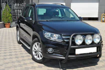 Volkswagen Tiguan 2007-2016 Frontbügel WT018 Schwarz (Edelstahl) Foto 3