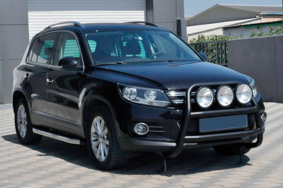 Volkswagen Tiguan 2007-2016 Frontbügel WT018 Schwarz (Edelstahl) Image
