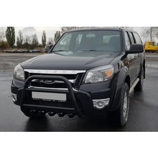 Frontbügel QT008 Schwarz (Edelstahl) Ford Ranger 2007-2011 Foto 1
