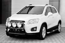 Chevrolet Trax 2012-2023 Frontbügel WT018 Schwarz (Edelstahl) Foto 4