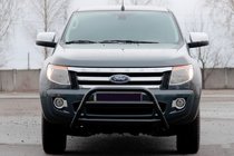 Ford Ranger 2011–2022 Frontschutzbügel WT022 Schwarz (Edelstahl) Foto 1