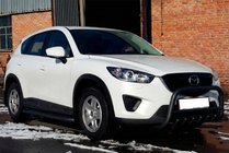 Mazda CX-5 2012-2017 Frontschutzbügel WT021 Schwarz (Edelstahl) Foto 1