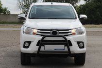 Toyota Hilux 2015- Frontschutzbügel WT023 Schwarz (Edelstahl) Foto 1
