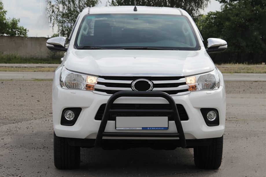 Toyota Hilux 2015- Frontschutzbügel WT023 Schwarz (Edelstahl) Image