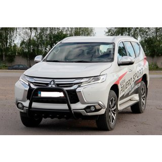 Frontbügel WT008 Schwarz (Edelstahl) Mitsubishi Pajero Sport 2015- Foto 2