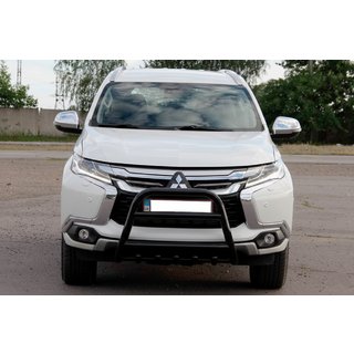 Frontbügel WT008 Schwarz (Edelstahl) Mitsubishi Pajero Sport 2015- Foto 1