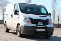 Renault Trafic 2001–2015 Frontbügel QT-Spec Schwarz (Edelstahl) Foto 2