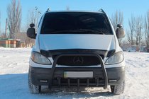 Mercedes Vito W639 2004-2014 Frontbügel XL-WT025 Schwarz (Edelstahl) Foto 2