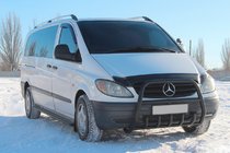 Mercedes Vito W639 2004-2014 Frontbügel XL-WT025 Schwarz (Edelstahl) Foto 1