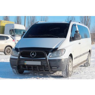 Frontbügel XL-WT025 Schwarz (Edelstahl) Mercedes Vito W639 2004-2014 Foto 3