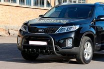Kia Sorento II XM 2009-2014 Frontbügel WT021 Schwarz (Edelstahl) Foto 1