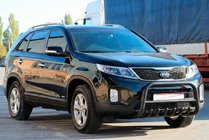 Kia Sorento II XM 2009-2014 Frontbügel WT021 Schwarz (Edelstahl) Foto 3