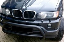 BMW X5 E53 1999–2006 Frontbügel WT015 Schwarz (Edelstahl) Foto 1