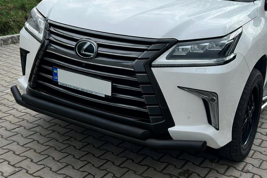 Lexus LX570/450d 2008-2022 Frontschutzbügel ST014 Black (2015+, Edelstahl) Image