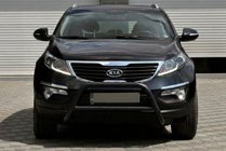 Kia Sportage 2010-2015 Frontbügel WT006 Schwarz (Edelstahl) Foto 2