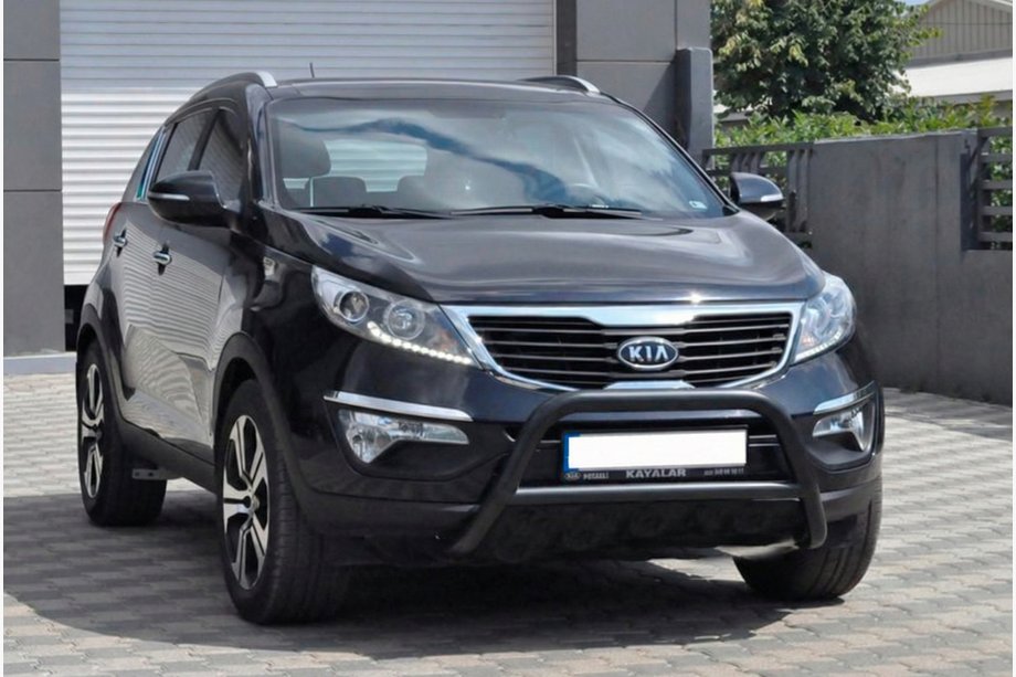 Kia Sportage 2010-2015 Frontbügel WT006 Schwarz (Edelstahl) Image