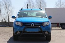 Dacia Sandero 2013-2020 Frontbügel WT006 Schwarz (Edelstahl) Foto 1